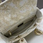 Dior Women CD Medium Lady D-Lite Bag Jardin D'Hiver Embroidery Metallic Thread - Bild 8