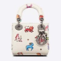 Dior Women CD Micro Lady Dior Bag Latte Multicolor Zodiac Pixel Printed Calfskin (3)