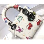 Dior Women CD Micro Lady Dior Bag Latte Multicolor Zodiac Pixel Printed Calfskin - immagine 4