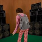 Gucci GG Unisex GG Embossed Backpack Grey GG Embossed Leather – Bild 11