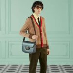 Gucci GG Unisex Horsebit 1955 Shoulder Bag Grey Leather Flap Closure - immagine 11