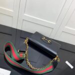 Gucci GG Women Gucci Horsebit 1955 Small Bag Black Leather - Imagen 7