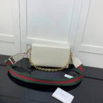 Gucci GG Women Gucci Horsebit 1955 Small Bag White Leather - Bild 8