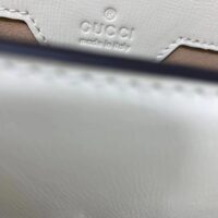 Gucci GG Women Gucci Horsebit 1955 Small Bag White Leather (8)