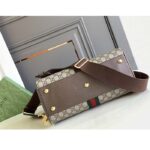 Gucci GG Women Ophidia Medium GG Top Handle Bag Beige Ebony Supreme - Image 4