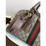 Gucci GG Women Ophidia Medium GG Top Handle Bag Beige Ebony Supreme - Image 8