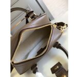 Gucci GG Women Ophidia Medium GG Top Handle Bag Beige Ebony Supreme - Image 6