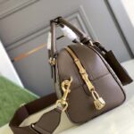 Gucci GG Women Ophidia Medium GG Top Handle Bag Beige Ebony Supreme - Image 5