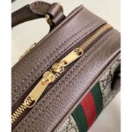 Gucci GG Women Ophidia Mini GG Top Handle Bag Beige Ebony Supreme - Image 8