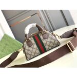Gucci GG Women Ophidia Mini GG Top Handle Bag Beige Ebony Supreme - Image 3