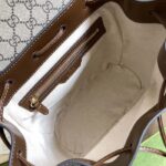 Gucci Unisex Backpack Interlocking G Beige Beige Ebony GG Supreme Canvas - immagine 10