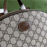 Gucci Unisex Backpack Interlocking G Beige Ebony GG Supreme Canvas – Bild 8