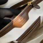 Gucci Unisex Business Case Interlocking G Beige Ebony GG Supreme Canvas - Image 10