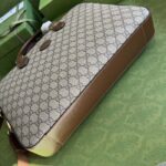 Gucci Unisex Business Case Interlocking G Beige Ebony GG Supreme Canvas - Image 4