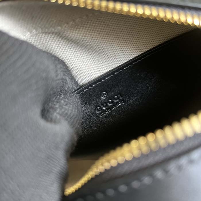 Gucci Unisex Duffle Bag Interlocking G Black GG Supreme Canvas Leather (5)