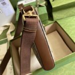 Gucci Unisex GG Supreme Messenger Bag Beige Ebony GG Supreme Canvas - immagine 8