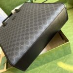 Gucci Unisex Medium Tote Bag Interlocking G Black GG Supreme Canvas - Bild 4