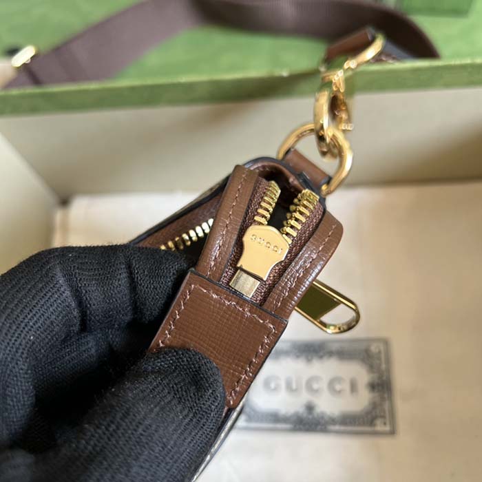 Gucci Unisex Messenger Bag Interlocking G Beige GG Supreme Canvas (4)