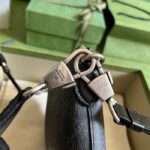 Gucci Unisex Messenger Bag Interlocking G Black GG Supreme Canvas - Image 8