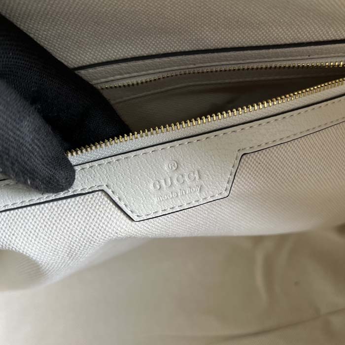 Gucci Unisex Ophidia Medium Duffle Bag Beige Ebony GG Supreme Canvas Double G (9)