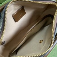 Gucci Unisex Ophidia Small Messenger Bag Beige Ebony GG Supreme Canvas