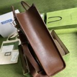 Gucci Unisex Small Tote Interlocking G Beige Ebony GG Supreme Canvas - Image 7