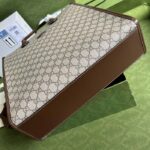 Gucci Unisex Small Tote Interlocking G Beige Ebony GG Supreme Canvas - Image 6