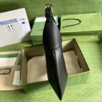 Gucci Women GG Aphrodite Medium Shoulder Bag Black Soft Leather Double G – Image 8