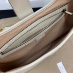 Gucci Women GG Aphrodite Medium Shoulder Bag White Soft Leather Double G - Bild 8