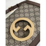 Gucci Women GG Blondie Mini Shoulder Bag Beige Ebony GG Supreme Canvas - Image 8