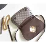 Gucci Women GG Blondie Mini Shoulder Bag Beige Ebony GG Supreme Canvas - Image 4