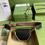 Gucci Women GG Gucci Horsebit 1955 Strap Wallet Black Leather Horsebit - Bild 3