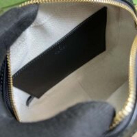 Gucci Women GG Matelassé Leather Small Bag Black Double G Zip Closure (2)