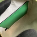 Gucci Women GG Matelassé Leather Small Bag Bright Green Double G Zip Closure - Image 10