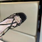 Gucci Women GG Sandal Interlocking G Black Leather High 9 Cm Heel - Image 10