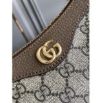 Gucci Women Ophidia Small Handbag Beige Ebony GG Supreme Canvas Double G - Bild 7