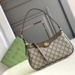 Gucci Women Ophidia Small Handbag Beige Ebony GG Supreme Canvas Double G - Bild 2