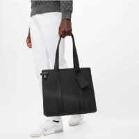 Louis Vuitton LV Unisex Aerogram Takeoff Tote Black Grained Calf Leather (2)