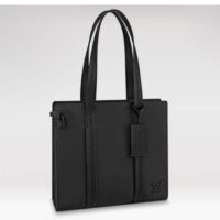 Louis Vuitton LV Unisex Aerogram Takeoff Tote Black Grained Calf Leather (2)