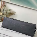 Louis Vuitton LV Unisex Aerogram Takeoff Tote Black Grained Calf Leather – Image 5