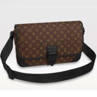 Louis Vuitton LV Unisex Archy Messenger GM Bag Monogram Macassar Coated Canvas (10)