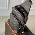 Louis Vuitton LV Unisex Avenue Sling Bag NM Dark Green Monogram Coated Canvas - Image 4