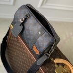 Louis Vuitton LV Unisex City Keepall Bag Blue Monogram Coated Canvas - Image 4