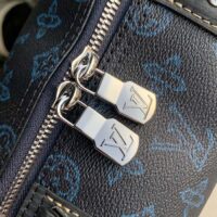 Louis Vuitton LV Unisex City Keepall Bag Blue Monogram Coated Canvas (1)