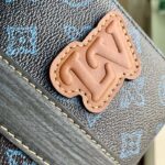 Louis Vuitton LV Unisex City Keepall Bag Blue Monogram Coated Canvas - Image 7