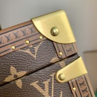 Louis Vuitton LV Unisex Coffret Treasure 24 Brown Monogram Canvas Microfiber Lining