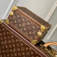 Louis Vuitton LV Unisex Coffret Treasure 24 Brown Monogram Canvas Microfiber Lining