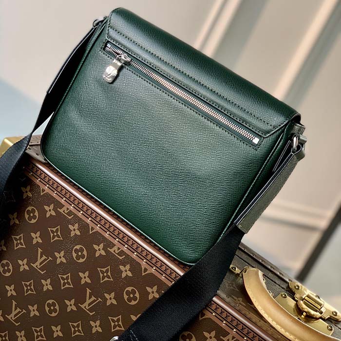 Louis Vuitton LV Unisex District PM Bag Epicea Taiga Cowhide Leather (8)