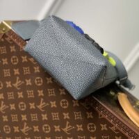 Louis Vuitton LV Unisex Hobo Cruiser PM Handbag Granite Taurillon Monogram Embossed Cowhide (2)