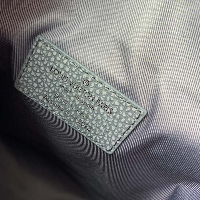 Louis Vuitton LV Unisex Hobo Cruiser PM Handbag Granite Taurillon Monogram Embossed Cowhide (7)